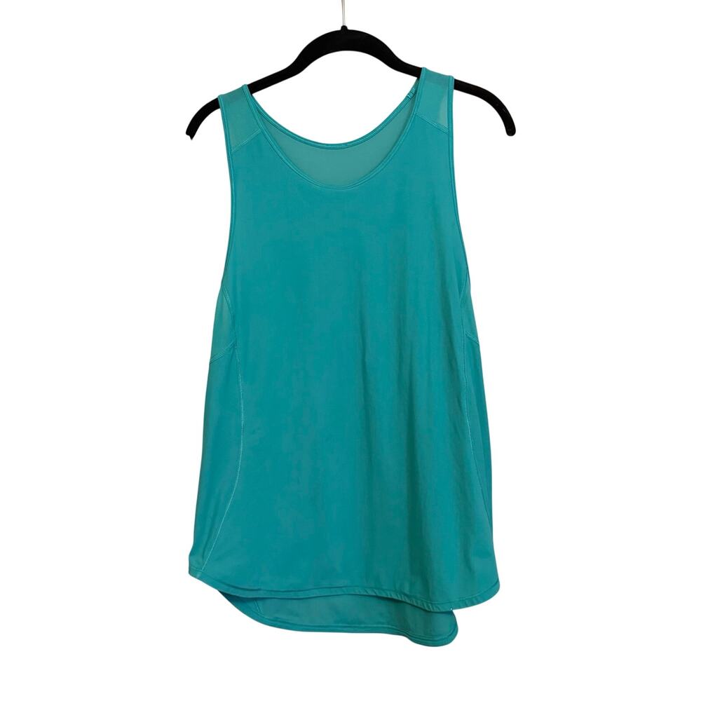 Lululemon Tank Top M/L Teal Yoga Athleisure Pilates Gym Sporty Fitness Workout